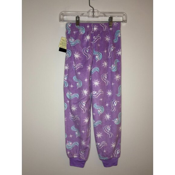 CUDDL DUDS NEW Girls M (7/8) Sleepwear Pants Purple Unicorn Fleece Fuzzy Comfy - Picture 3 of 7